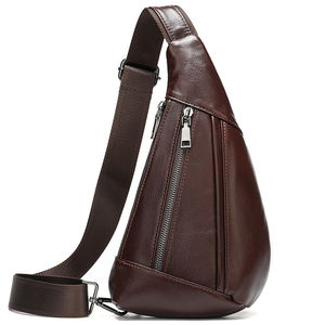 Sacs bandoulière homme en cuir véritable écologique, design tendance, capacité 30-40L, pour sports de plein air, personnalisables avec logo sur mesure - Product Image 4