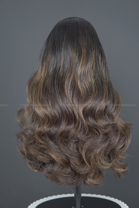 Perruques en cheveux humains vierges Remy vietnamiens ondulés, inspirées de l'océan, sans nœuds ni perte de cheveux, extensions de tissage à trame unique 100g - Product Image 1