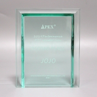 Trophée personnalisé en acrylique avec logo sur mesure, plaque de reconnaissance d'entreprise pour événements professionnels
