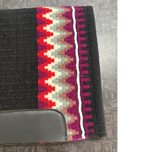 Tapis de selle Western haut de gamme |   Couverture de selle de cheval en laine mélangée tissée à la main, profilée |   Tapis de selle personnalisé en couleur pour l'équitation - Product Image 3