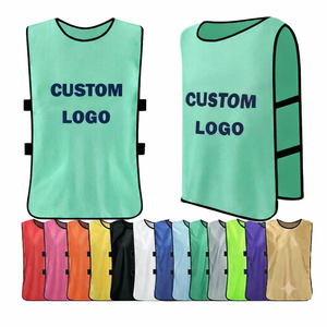 Chaleco de entrenamiento de fútbol de poliéster personalizado por el fabricante, transpirable, UNISEX, de color sólido, para entrenamiento deportivo. - Product Image 1