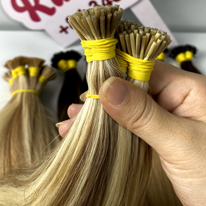 Vente en gros d'extensions de cheveux vierges liées vietnamiennes à cuticule alignée à pointe K Balayage double dessiné Highlight 100g Stylistes de poids - Product Image 5