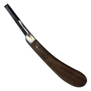 Couteau à sabot étroit droitier en acier inoxydable et bois, prix avantageux, offre spéciale - Product Image 1