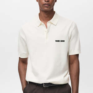 เสื้อโปโลผู้ชายคุณภาพสูง ผ้าฝ้าย 100% สกรีนโลโก้ด้วยระบบดิจิตอล ระบายอากาศได้ดี เหมาะสำหรับใส่ลำลองในฤดูร้อน - Product Image 1