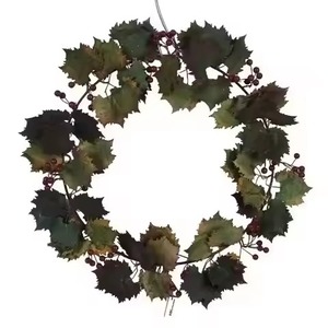 Handmade Metal Wire Flower <b>Wreath</b> Indoor Christmas Decoration Hanging Garland for Front Door Party Display Custom Ornaments - Product Image 1
