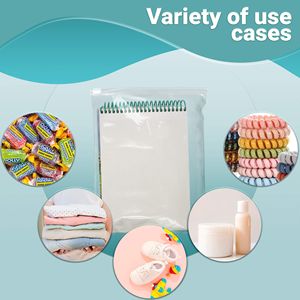 Confezione 250 sigillo scorrevole richiudibile 8X10 trasparente poli sacchetti 2.75 Mil plastica per il servizio di ristorazione industriale sacchetti di conservazione per esigenze sanitarie - Product Image 2