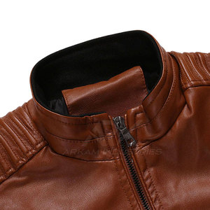 Breathable Winter Warm Men Leather Jacket Casual Wear Men Leather Jacket <b>In</b> Reasonable Price - Product Image 3