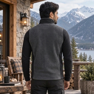 Gilet en polaire de qualité supérieure, doté d'un matériau en polaire doux, offrant un confort chaud, une construction légère, des poches sécurisées et une coupe moderne. - Product Image 2