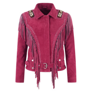 <b>Smart</b> Range Beaded Premium Cow Suede Leather Fringed Coat <b>Women</b> Western Fringes <b>Jacket</b> Vintage Cowgirl Ranch Style Suede <b>Jacket</b> - Product Image 6