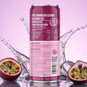 Kombucha de Maracuyá Recién Elaborada, Bebida de Té Espumoso, Probiótico Saludable, OEM, Marca Privada, Calidad de Exportación - Product Image 4