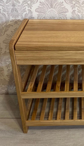 Meuble à chaussures en bois massif, design moderne, finition personnalisée, accessoires de meubles pour la maison, vente chaude - Product Image 5