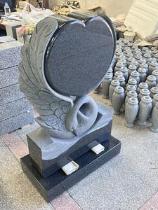 Современный Мемориальный надгробный камень в европейском стиле, жажденный лебедь, держащий сердце, надгробный камень G654, гранитные надгробные памятники - Product Image 4