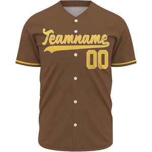 Factory Direct Custom Made Breathable High Quality Printed Short <b>Baseball</b> Jersey New Design 100% Polyester Quick Dry - Product Image 1