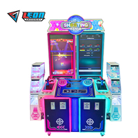 Machine de jeu de tir vidéo à monnayeur pour 2 joueurs, simulateur d'amusement intérieur avec lumières clignotantes et logo personnalisable, langue anglaise