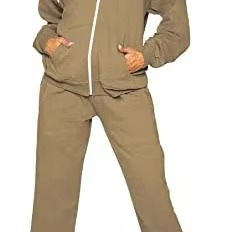 Wholesale Women’s Khaki Tracksuit Set with Full Zip <b>Hoodie</b> and Jogger Pants Custom Logo Casual OEM Sportswear Manufacturer - Product Image 6