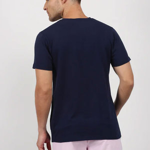T-shirt pour homme à manches longues, col rond, couleur personnalisée, imprimé en sérigraphie écologique, couleur unie, tricoté, coupe classique, 100% coton - Product Image 2