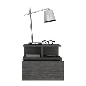 Adele nightstand ลอยน้ำได้พร้อมลิ้นชักและชั้นวางสำหรับเปิด - Product Image 5