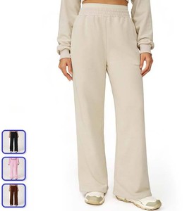 Pantalon droit en toile pour femme, nouvelle collection, couleur unie, automne, écologique, avec fermeture éclair, coupe décontractée, taille mi-basse - Product Image 2