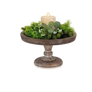 Magnifique support à gâteau rond en métal argenté, design vintage, en aluminium, parfait pour la table à manger à la maison. - Product Image 5