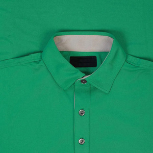 Polo de Punto de Manga Corta Verde para Hombre, Estilo Casual, Cierre de Botones, Corte Regular - Product Image 2