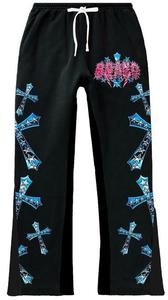 Ensemble de survêtements personnalisés en molleton respirant délavé à l'acide, coupe évasée, en coton, style streetwear, avec sweats à capuche et joggers oversize pour homme adulte - Product Image 2