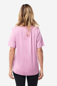 T-shirt décontracté pour femme 100 % coton, coupe classique, col rond, doux et confortable, idéal pour le quotidien - Product Image 2