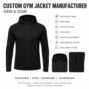 Custom Winter Apparel Performance Training Jacket Front Logo Contrast Panel Full <b>Zip</b> Breathable Polyester Interlock Sportswear - Product Image 3