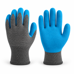 Gants de travail tricotés sur mesure, entièrement enduits de latex, antidérapants, antistatiques, durables, texture lisse, poignet tricoté, gants de sécurité polyvalents - Product Image 6