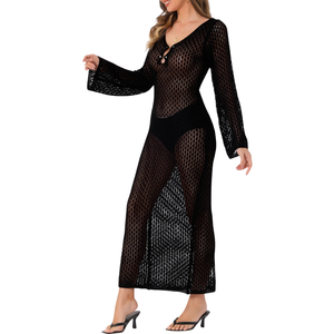 Traje de Baño de una Pieza con Mangas con Volantes, Cuello en V, Hombros con Volantes, Silueta Minimalista, para Playa, Resort, ODM, OEM, Personalizado - Product Image 5