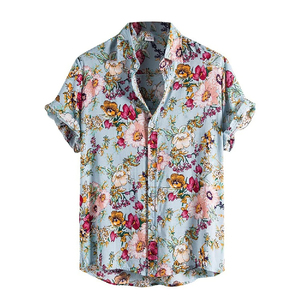 Camisa de playa para hombre, camisa informal con frente abierto, camisa de playa para hombre, ropa con cuello de estilo moderno, camisa de playa para hombre, camisa elegante con cuello de verano - Product Image 1