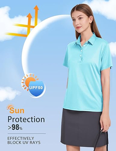 เสื้อโปโลผู้หญิงแบบ OEM สั่งทำพิเศษ แขนสั้น ทรงปกติ ระบายอากาศได้ดี ผ้าถัก โพลีเอสเตอร์ 100% สวมใส่สบายๆ สำหรับฤดูใบไม้ผลิและฤดูร้อน สีพื้น - Product Image 3