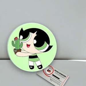 แผ่นต่อขนตาปลอมลายพาวเวอร์พัฟเกิร์ลน่ารัก ขายส่ง รับผลิตแบรนด์ส่วนตัว รูปทรงดอกไม้ สี่เหลี่ยมผืนผ้า ผีเสื้อ เพชร อะคริลิคแบบแข็ง - Product Image 4