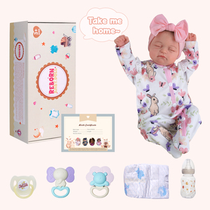 Poupée Bébé <span class=keywords><strong>Reborn</strong></span> Fille Réaliste Endormie Babeside 20'' Connie, Corps en Tissu Doux, Compagnon de Confort, Vente en Gros Usine OEM ODM - Product Image 5