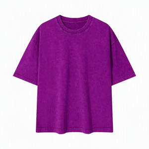 เสื้อยืดแขนสั้นคอกลมผู้ชาย ผ้าถักลำลอง 100% ผ้าฝ้าย สีพื้น ทรงปกติ สตรีทแวร์ เป็นมิตรกับสิ่งแวดล้อม ยับยาก ซักเร็ว - Product Image 4