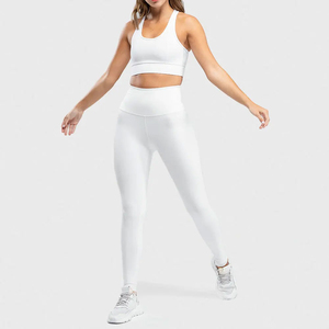 Ensemble de yoga sans couture de haute qualité pour femmes, respirant, écologique, vêtements de sport, taille plus, short et soutien-gorge confortables - Product Image 2