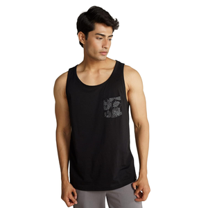 Vêtements pour hommes grande taille, couleur unie, coupe slim, vêtements de sport, débardeur homme 100% coton, débardeur élégant pour hommes avec poche - Product Image 4