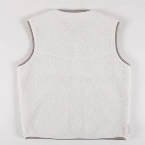 Custom Wholesale Sherpa Fleece Vest Men Women Winter Sleeveless Jacket Warm Polar Fleece Bodywarmer Outdoor <b>Thermal</b> V-Neck Vest - Product Image 3