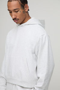 Sweat à capuche unisexe personnalisé en coton épais et écologique pour l'automne, style streetwear, pour fournisseur de graphiques en gros - Product Image 3