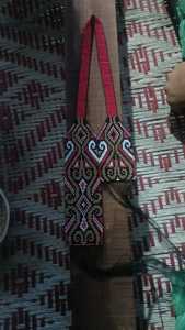 Handmade tribal seed beaded <b>necklace</b> with vibrant ethnic patterns, multilayer design and bold <b>statement</b> appeal - Product Image 5