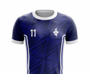 Uniforme de football à manches courtes personnalisé, haute qualité, 100% polyester, séchage rapide, vêtements d'équipe pour hommes, été - Product Image 2