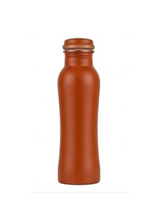 Botellas de cobre de estilo único en color plateado metálico, de lujo para el hogar y fáciles de transportar. - Product Image 4