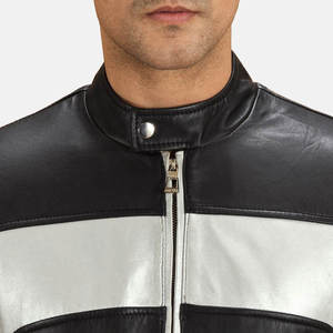 <b>Men</b> Classic Leather <b>Jacket</b> Premium Soft Full Zip Comfortable Casual Durable Regular Fit Fashion Outerwear Winter Quick Dry - Product Image 5