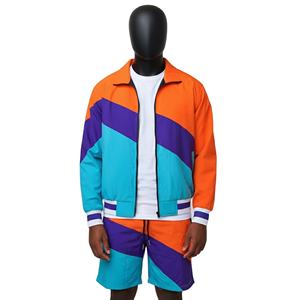 2026 New Winter Quick Dry Windbreaker Short Set Zip <b>Jacket</b> Polyester Streetwear <b>Track</b> Suit Set <b>Men</b> Casual Wear OEM Service - Product Image 1