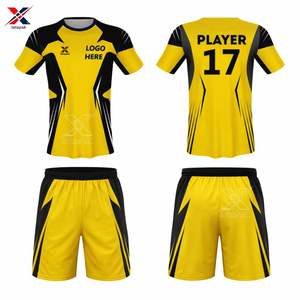 Customized Soccer Jersey 7v7 Kit Short Breathable Quick-Dry Plain <b>Printed</b> Polyester Fabric Material for Unisex Adults Official - Product Image 3
