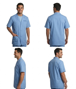 Bata de Laboratorio para Médicos de Hospital, Bata Personalizada para Hombre, Bata de Laboratorio Médica de Manga Corta para Hombre, Bata de Laboratorio para Médicos, Enfermeros y Estudiantes de Medicina - Product Image 3