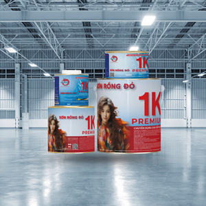 Peinture Red Dragon Paint Thai Khang 1K Premium Topcoat Acrylique Polymère pour Meubles Surfaces Routières Machines Industrielles - Anti-Corrosion - Product Image 1