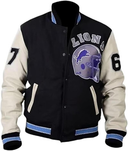 Fabricant de vestes universitaires, veste pull universitaire personnalisée, maillot de football pour hommes, veste de baseball vierge pour hommes en gros - Product Image 1