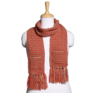 Écharpe tricotée unisexe pour le camping - Cache-cou chaud et durable - Écharpe d'hiver douce au crochet avec logo personnalisé - Product Image 4