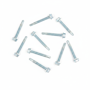 Tornillos Autoperforantes con Cabeza Hexagonal, Rosca Gruesa, Acero Zincado, Clase 8.8, Métricos - Product Image 4