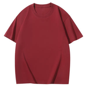 Camiseta de Algodón Peinado de 230g, Manga Corta, Holgada, para Parejas, con Logotipo Bordado Personalizado, Precio de Fábrica en China y Bangladesh, OEM - Product Image 5